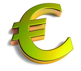 Obraz premium 3D Goldzeichen - Euro