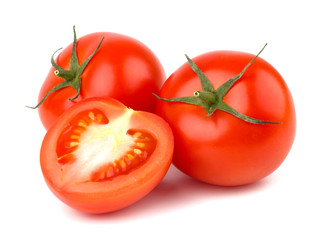 Ripe Tomato isolated on white background