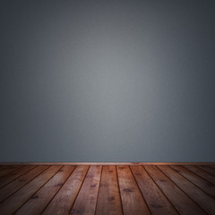 Vintage empty room and wooden floor interior background