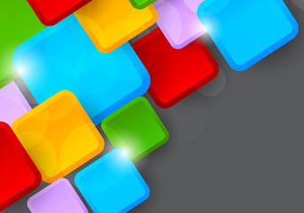Background with colorful squares