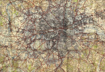 Obraz premium London vintage map