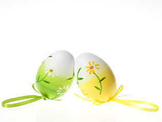 Painted colourful Easter eggs