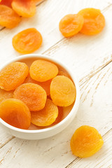 Fototapeta na wymiar Dried apricots
