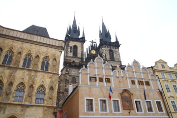 Fototapeta na wymiar Architecture of old Prague