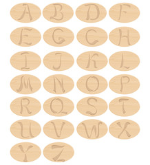wooden alphabet