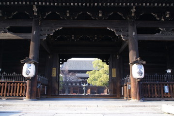 世界遺産　京都東寺の門