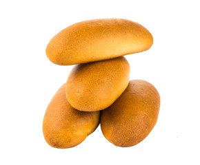 bun for hot dog isolated