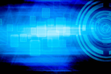 Blue Dark Technology Background