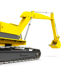 Yellow excavator