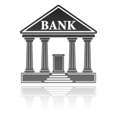 illustration with a bank