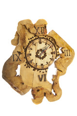wooden clock