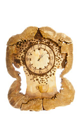 wooden clock