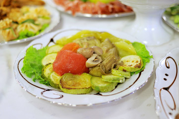 Vegetable Marrow with Sauce