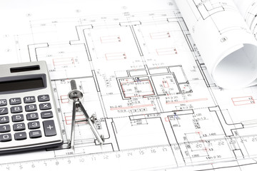 Architecture blueprint detail