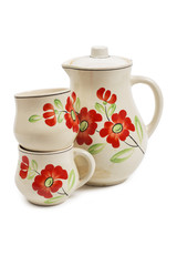 jug on the white background