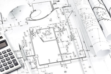Architectural plan drawings
