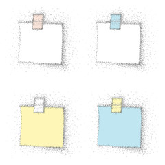 notepad and tape dot paint