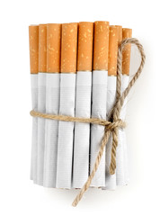 Bunch of cigarettes isolated