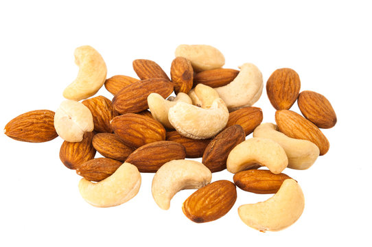 mixed nuts - hazelnuts, walnuts, almonds, pine nuts
