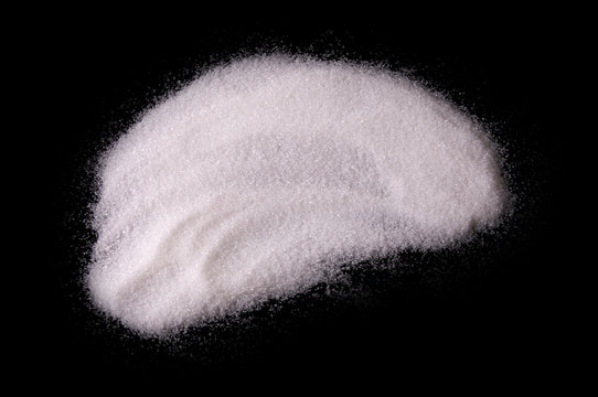 white chrystals dust