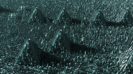 Ciudad futurista © Miguel Aguirre