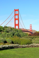 Golden Gate Bridge in San Francisco, USA.