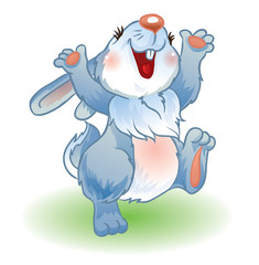 Easter bunny dancing