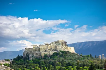 Fotobehang Beautiful view of ancient Acropolis, Athens, Greece © MF