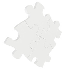 Fototapeta premium blank white puzzle