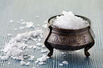 old silver saltcellar