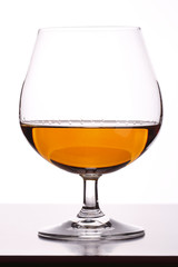 Glass with brandy