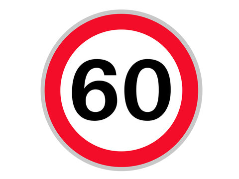 Verkehrszeichen 60 km/h