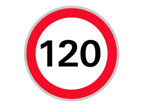 Verkehrszeichen 120 km/h