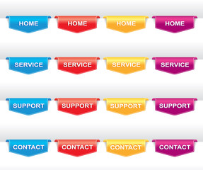 Color set of navigation labels for your design