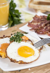 Breakfast with Fried Eggs