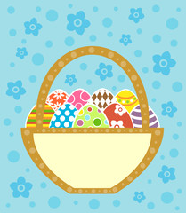 Easter background card vector illustration