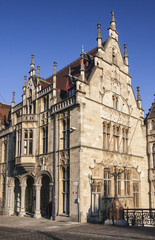 Fototapeta na wymiar Gothic house in Ghent