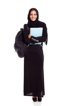 female Muslim college student