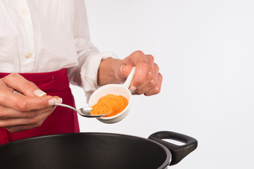 Cooking with curry