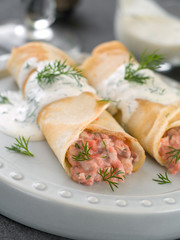 Stuffed pancake