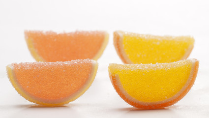 Fototapeta na wymiar Collection of citrus marmalade