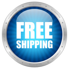 Vector free shipping guarantee icon