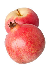 ripe pomegranate and apple