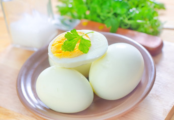 boiled eggs