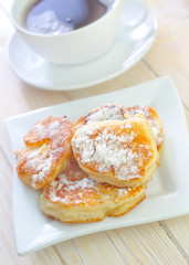 pancakes with coffee