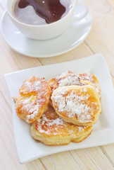 pancakes with coffee
