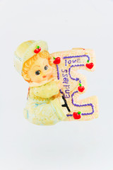 ceramic Doll love isolated