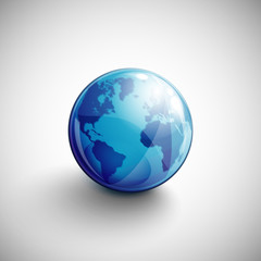 background with globe icon