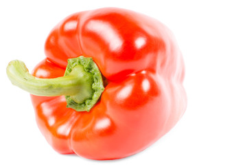 Sweet red bell pepper or capsicum