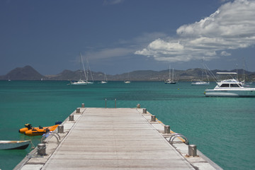 Obraz premium The caribbean sea from martinique